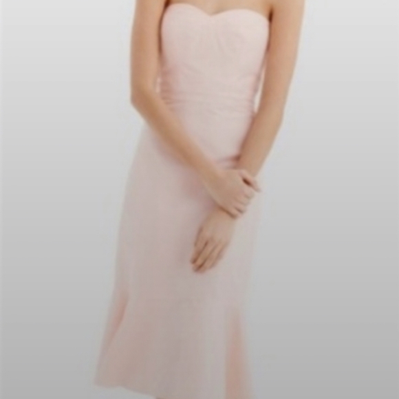 JCREW | STRAPLESS BABY PINK DRESS - Picture 2 of 3
